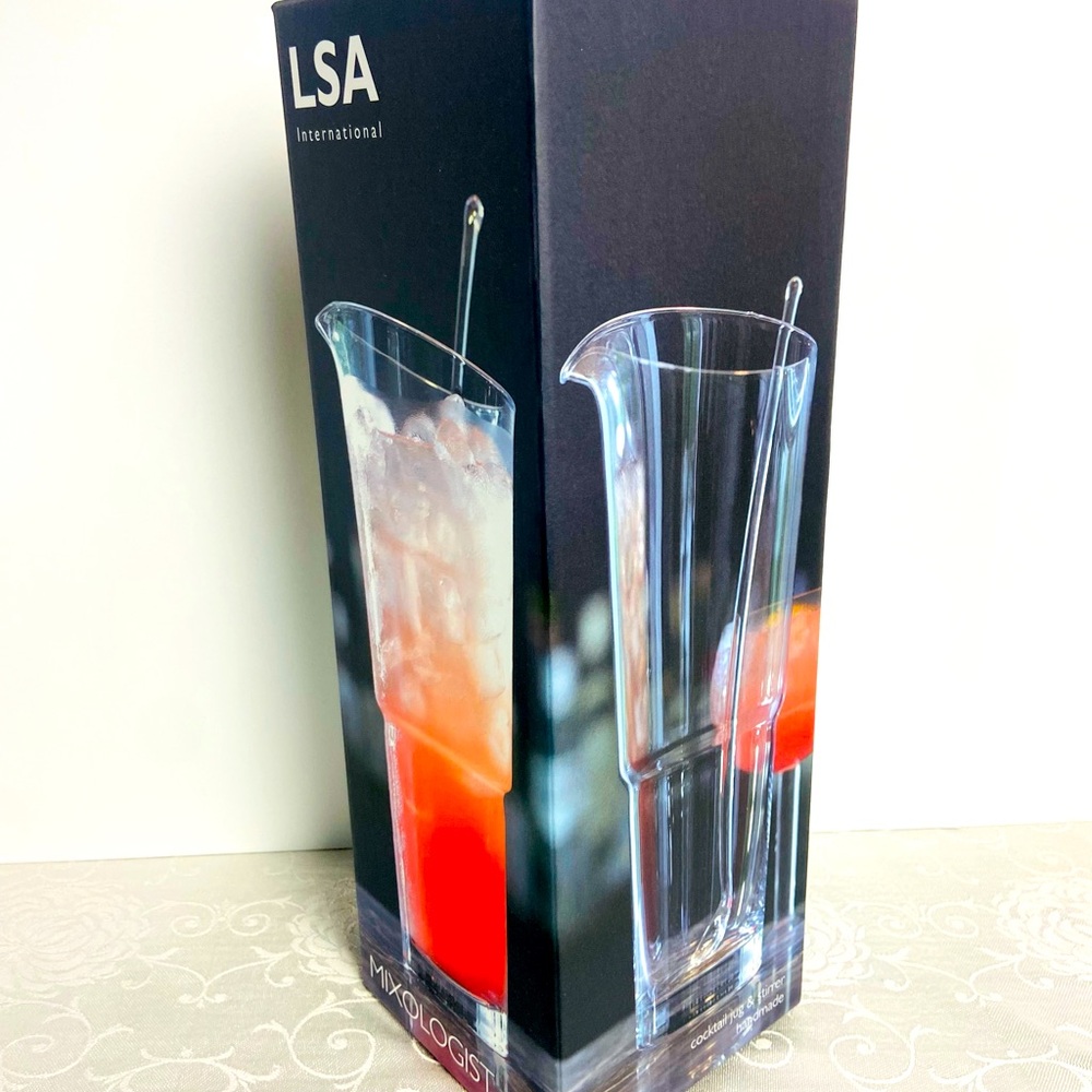 LSA Internacional Cocktail Jug & Stirrer - Mixologist- Handmade